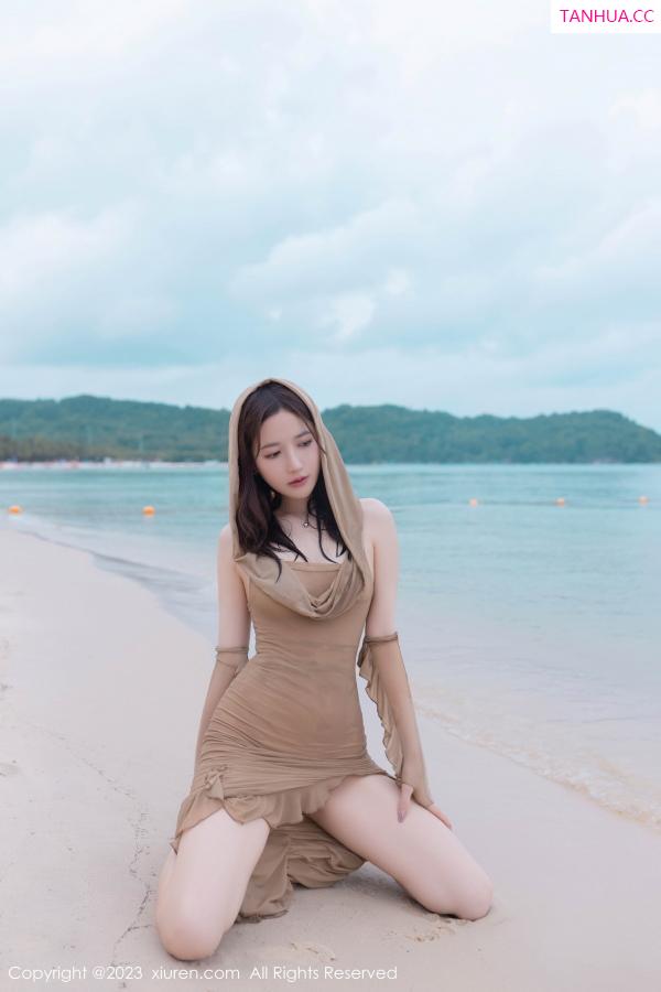 鱼子酱fish  [XiuRen]高清写真图 2023.08.25 No.7288 鱼子酱Fish 沙滩美腿第7张图片
